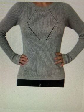 lululemon athletica Gray Crewneck Knit Sweater